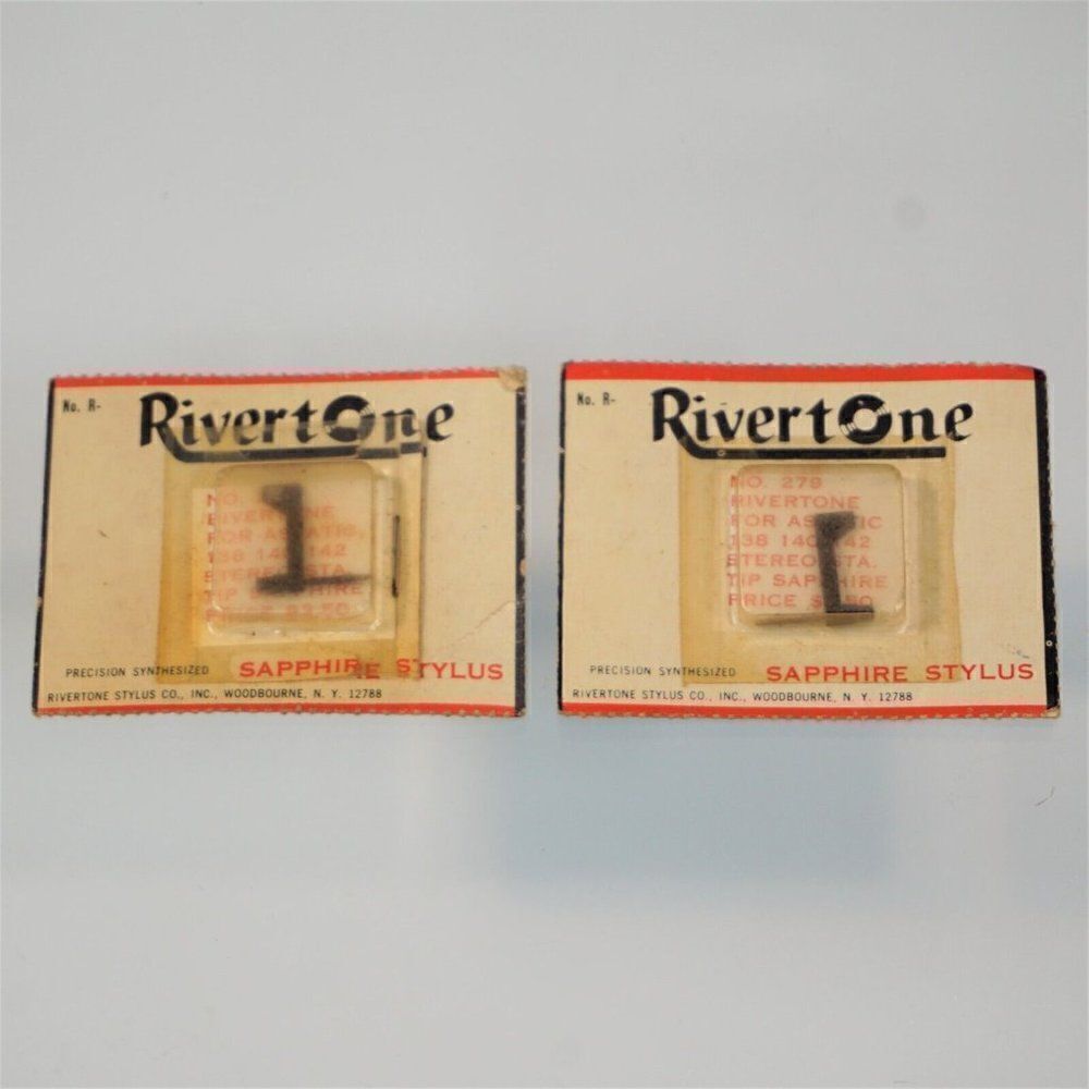 Vintage Rivertone 279 Sapphire Stylus Lot Of 2